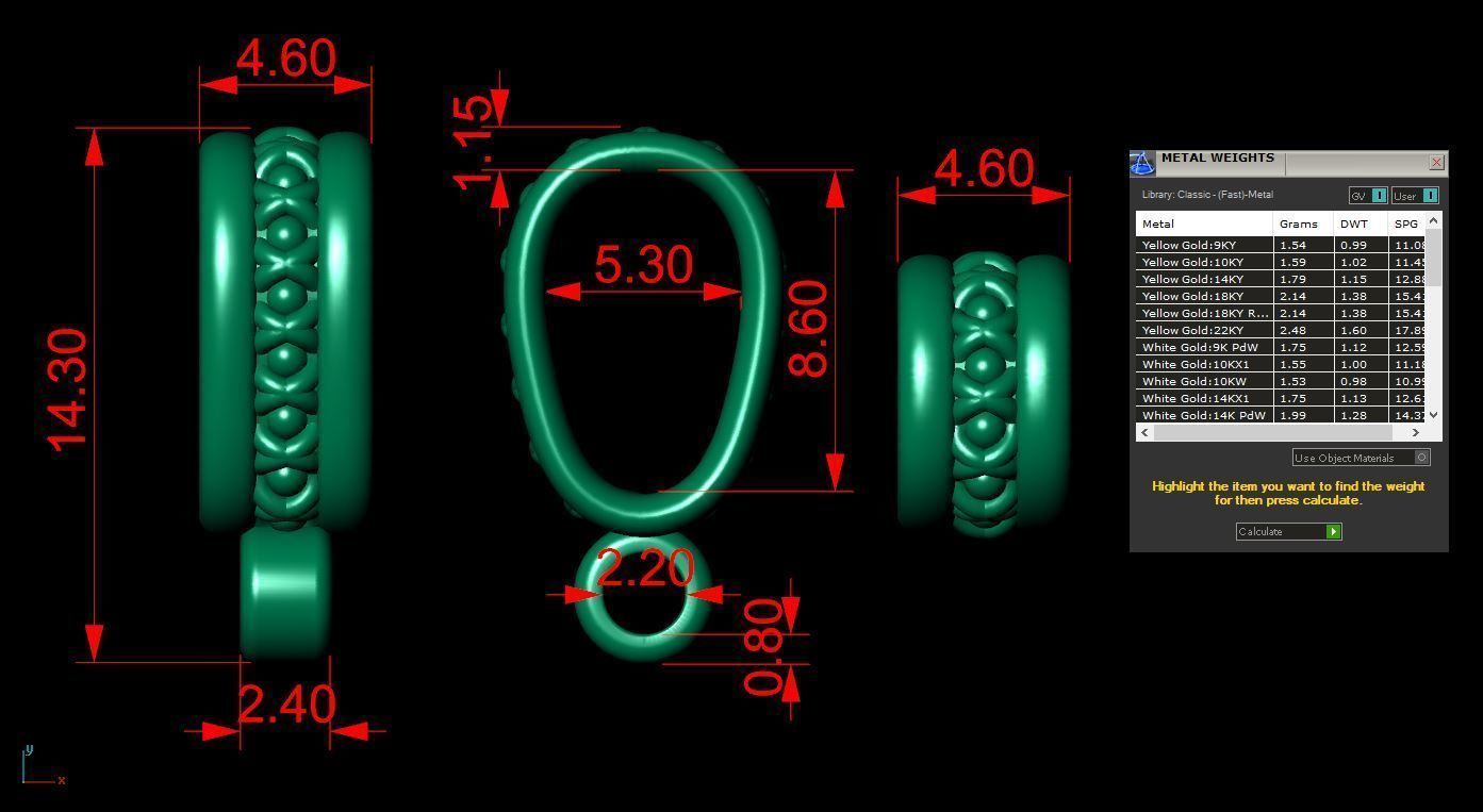 Hanger bails 3D print model_5