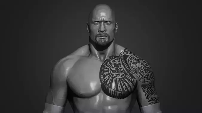The Rock - Dwayne Johnson 3D Print 3D print model