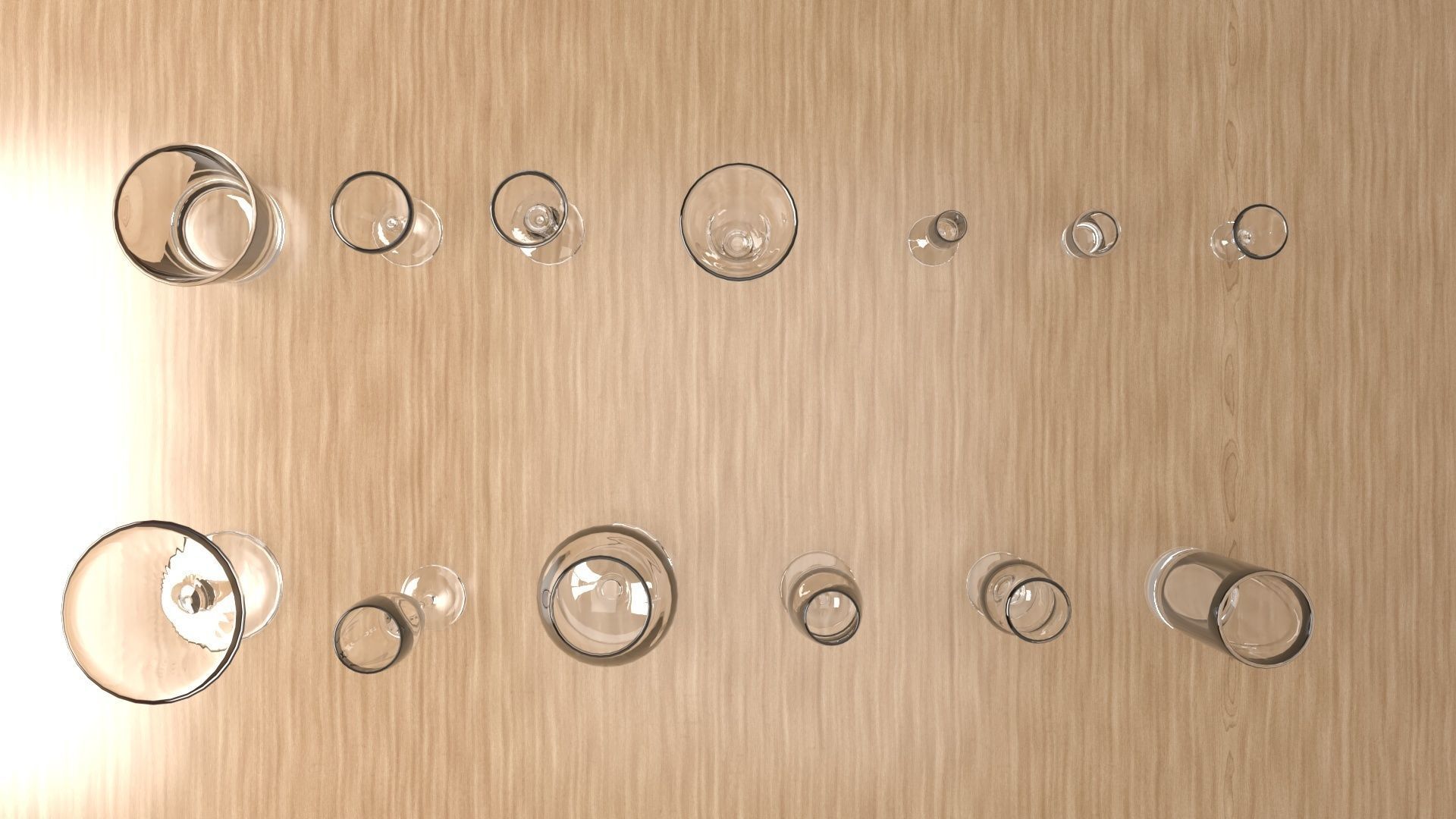 Wine glasses 3D model_5