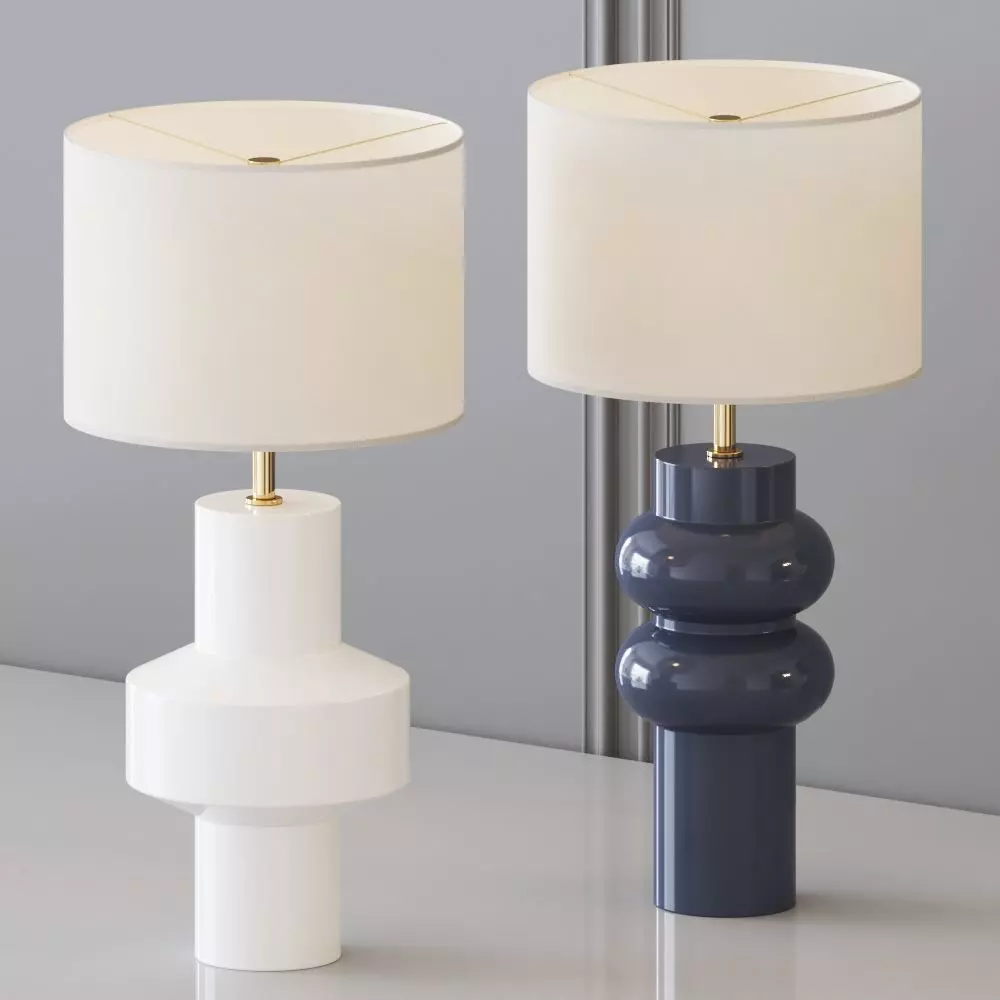 West Elm - Totem Table Lamp 3D model_0