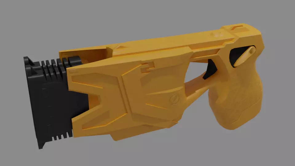Gun Taser Modelo 3D Low-poly 3D model_0