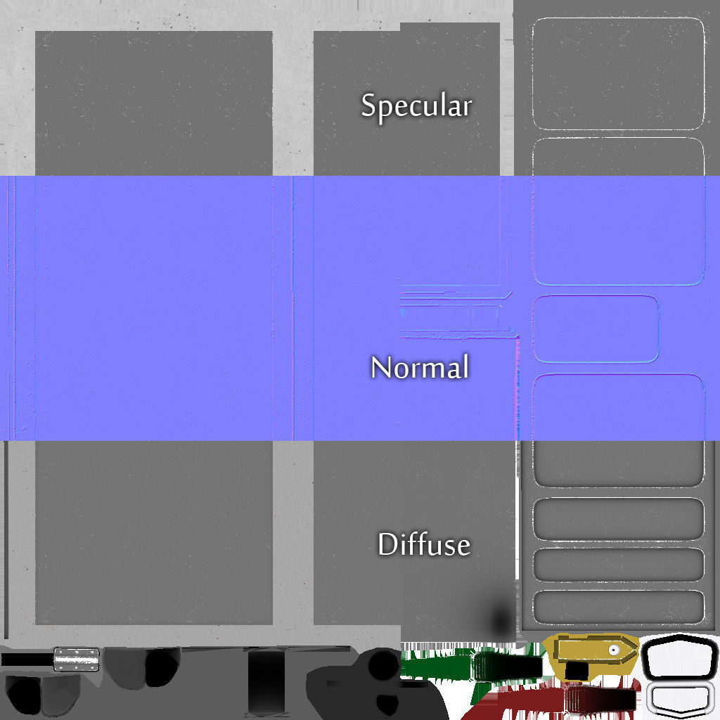 Low Poly Aircraft Trolley Low-poly 3D model_4