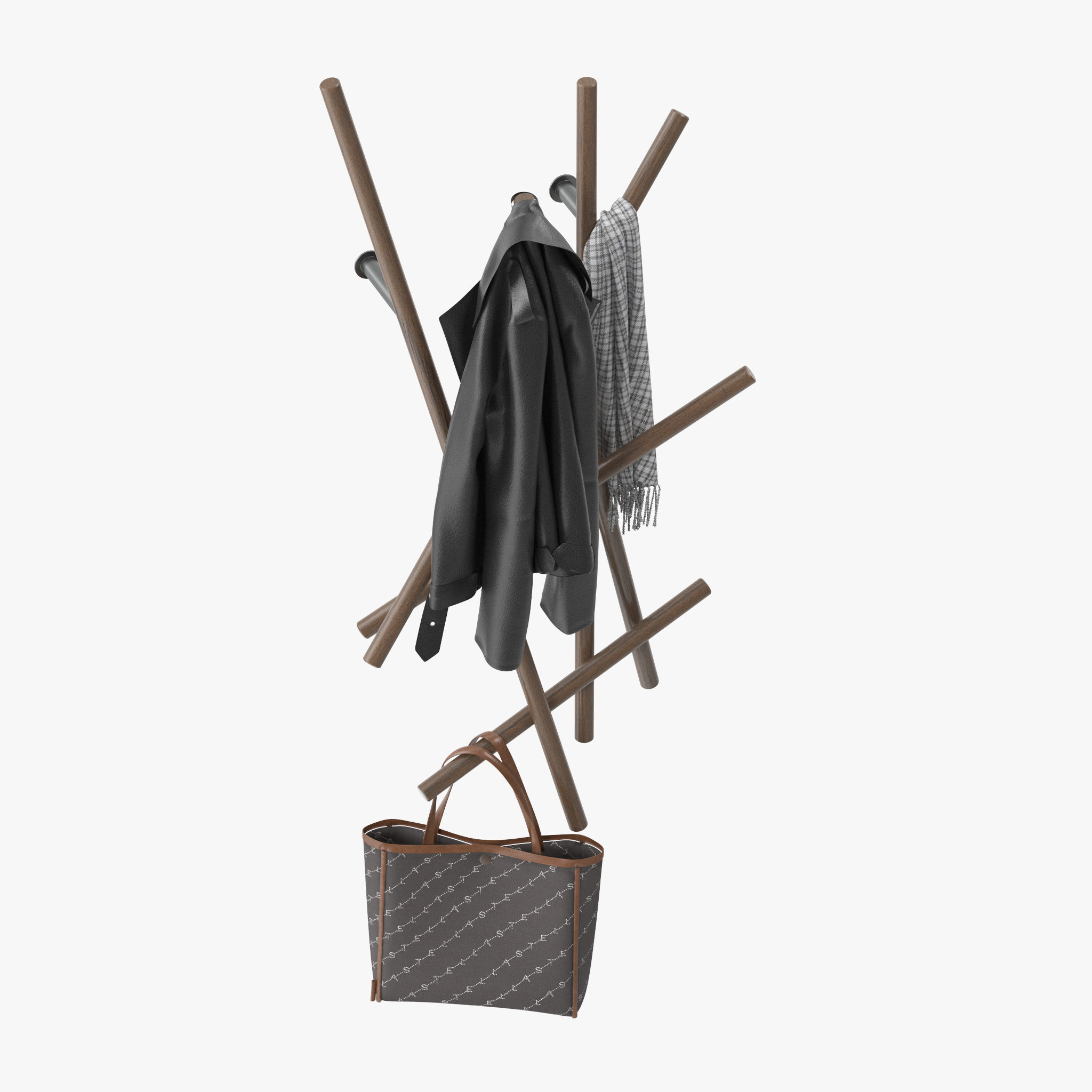 Porada Sketch Coat Rack 3D model_4