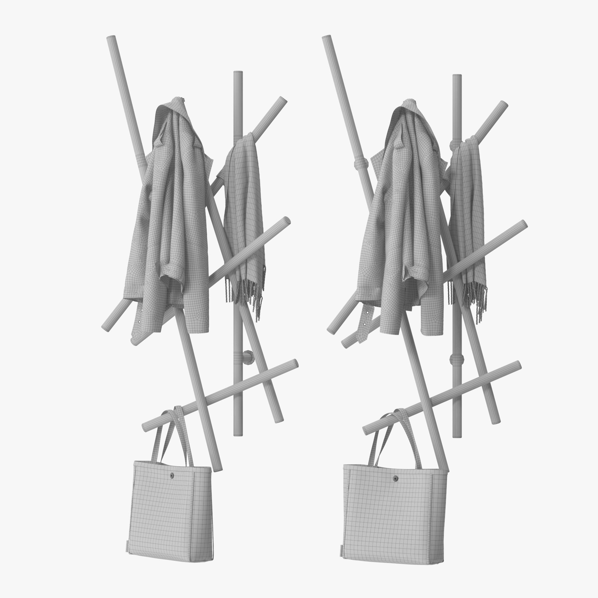 Porada Sketch Coat Rack 3D model_10