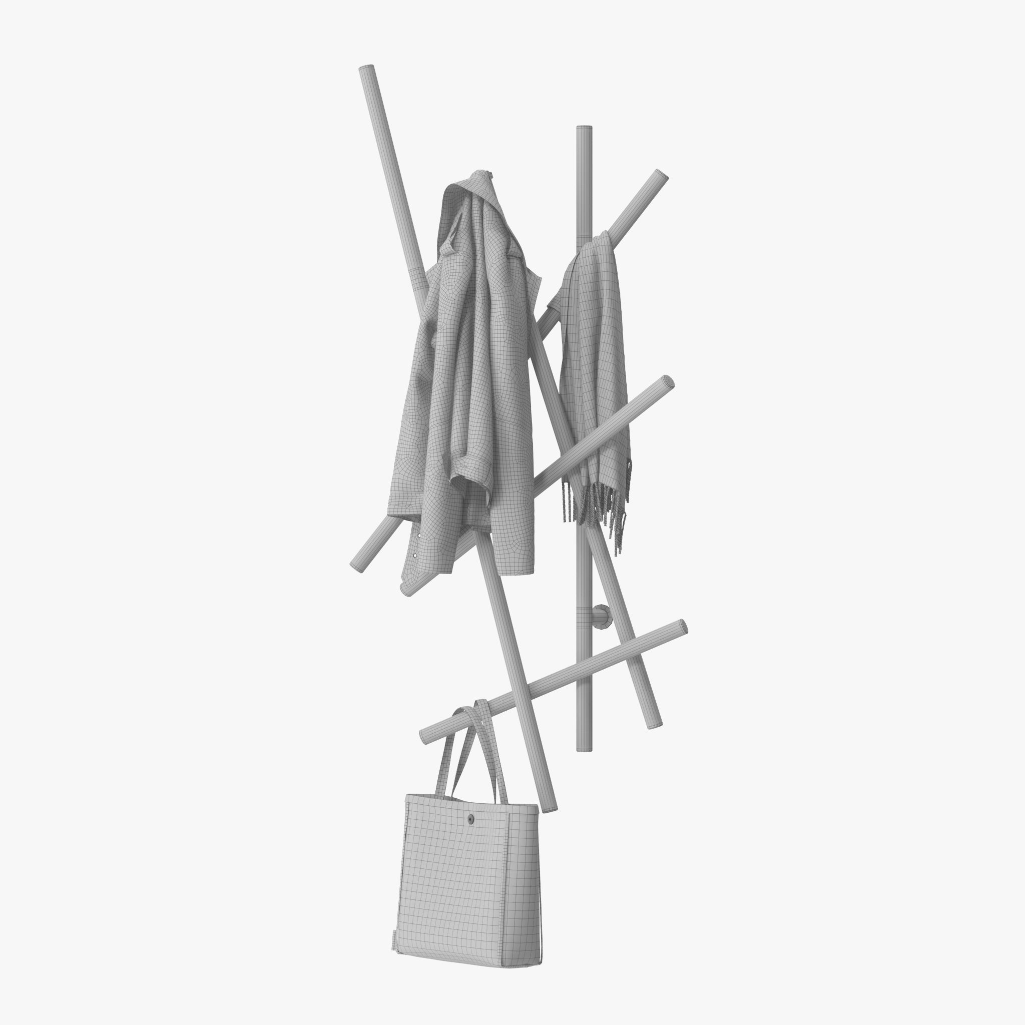 Porada Sketch Coat Rack 3D model_13
