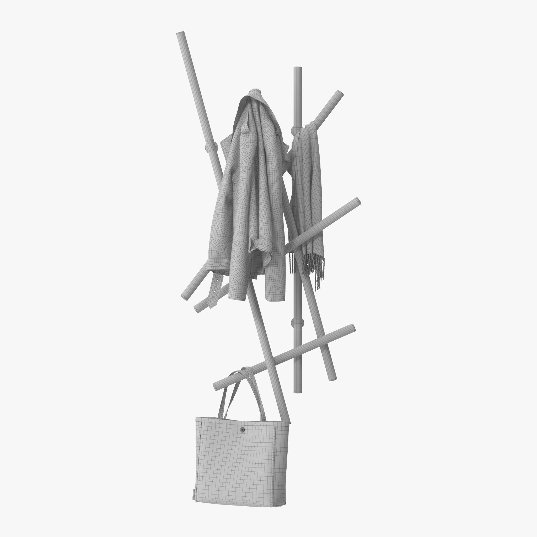 Porada Sketch Coat Rack 3D model_11
