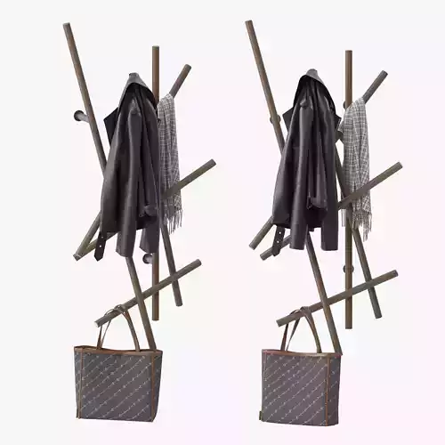 Porada Sketch Coat Rack 3D model