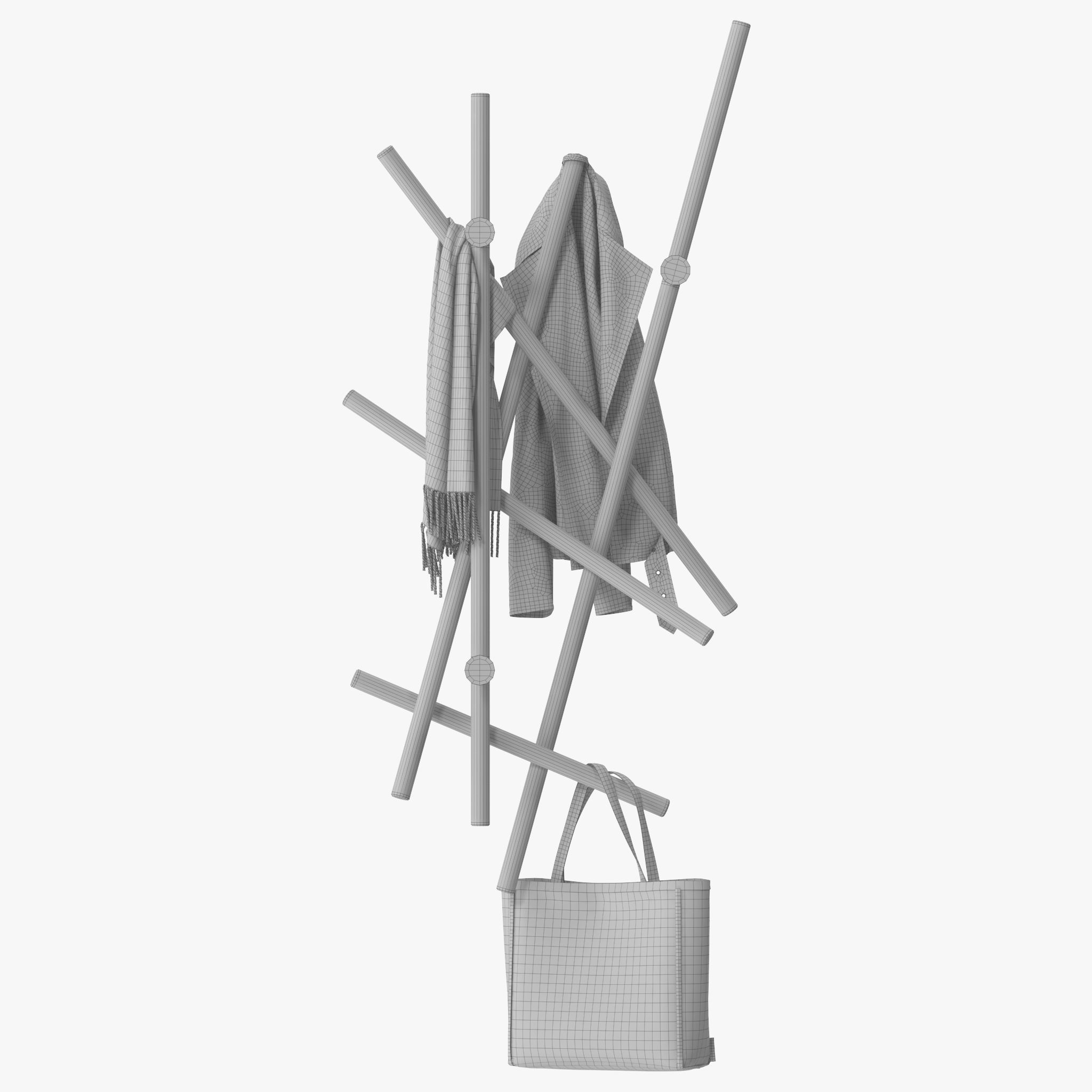 Porada Sketch Coat Rack 3D model_9
