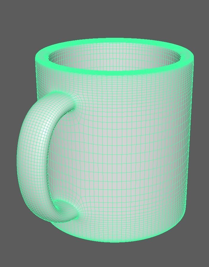 3D Cup model coffee mug - coffee mug Low-poly 3D model_4