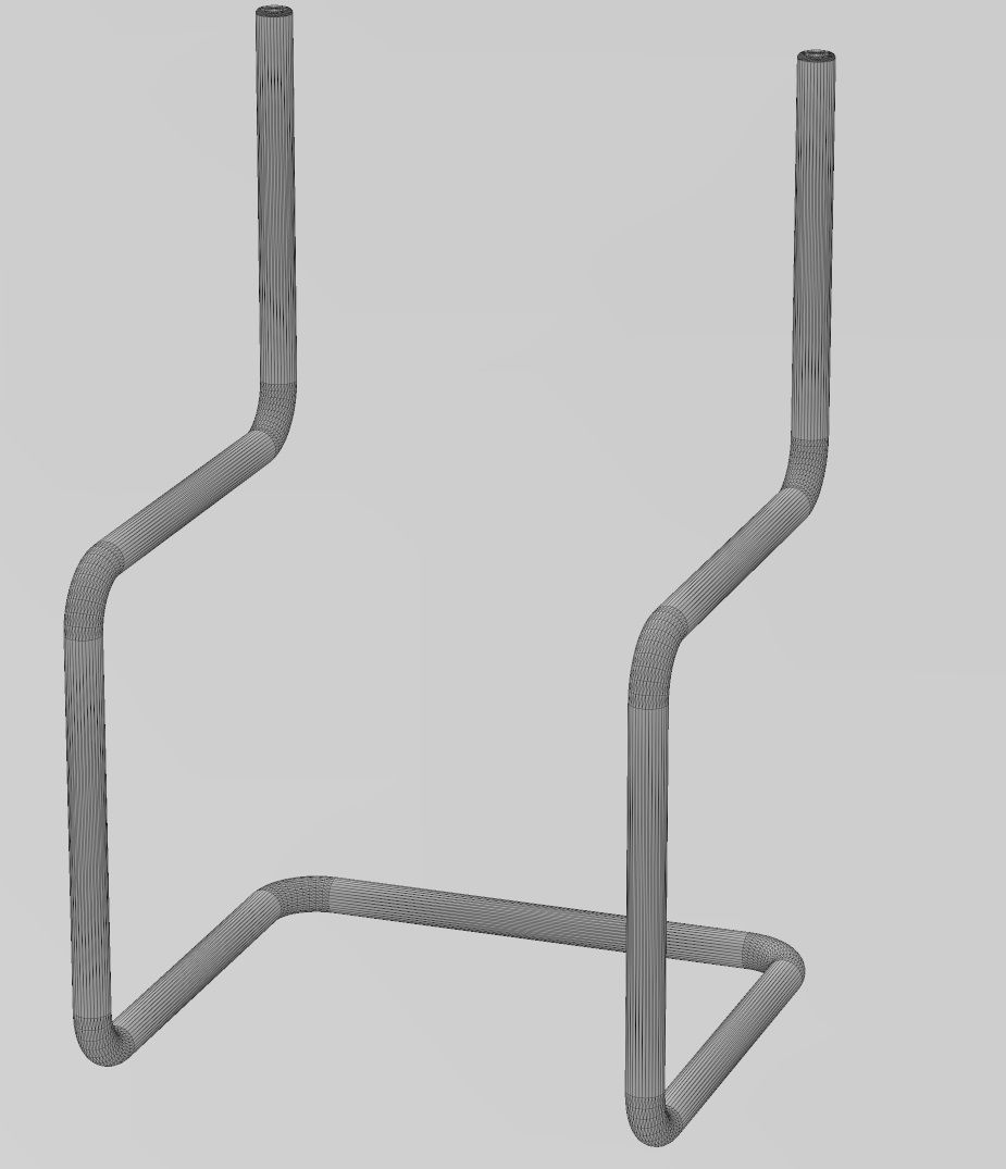 Miniature garden chair mockup 3D print model_10