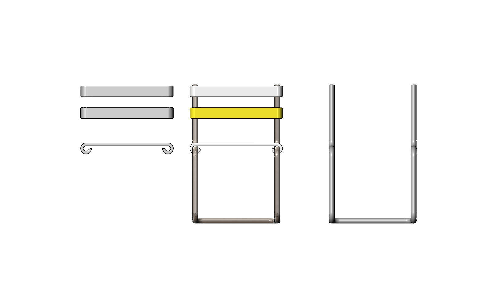 Miniature garden chair mockup 3D print model_1