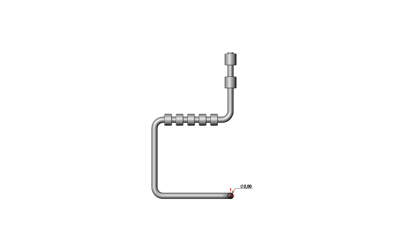 Miniature garden chair mockup 3D print model_8