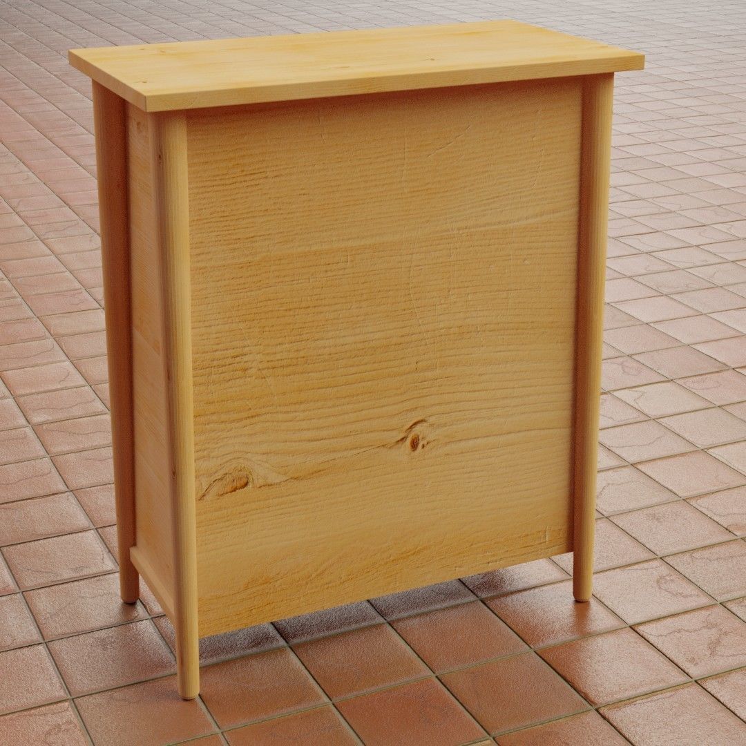 Chest of Drawers Free 3D model_3