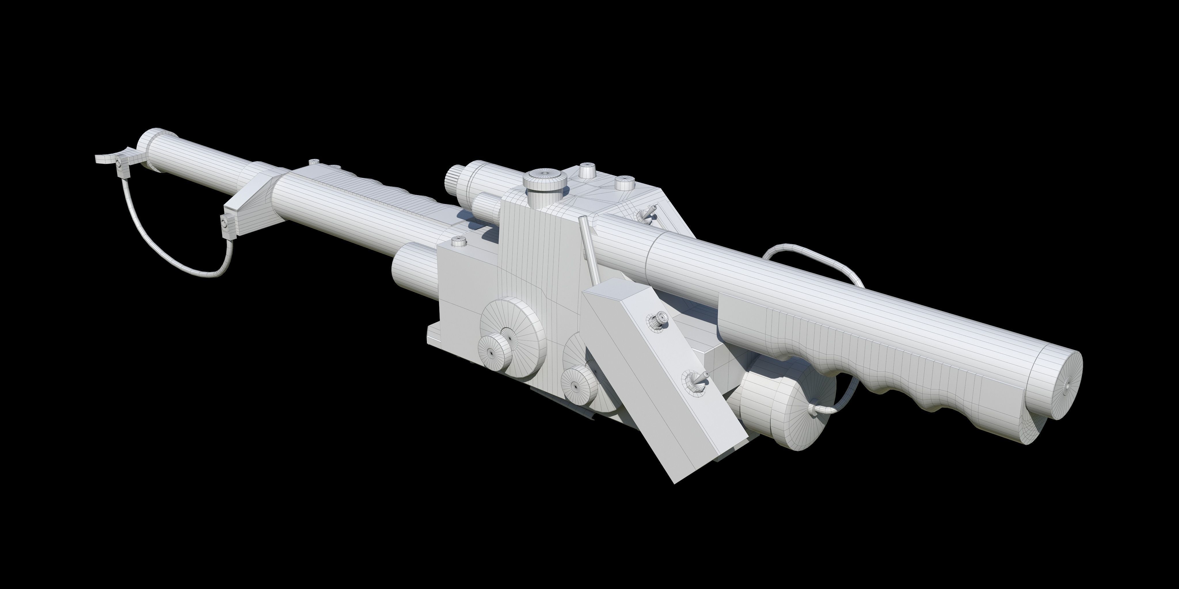 Proton Gun Ghostbusters 3D model_6