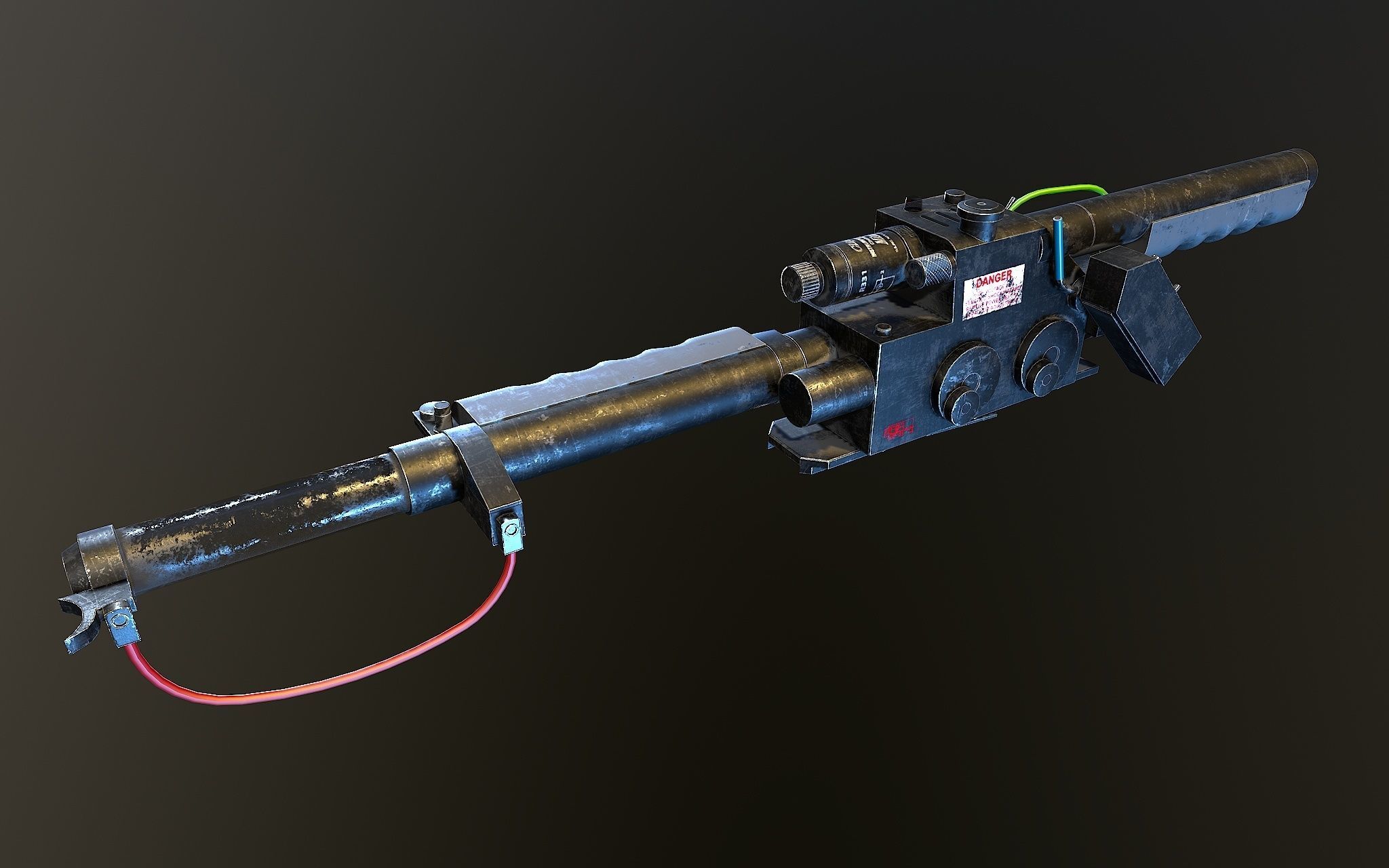 Proton Gun Ghostbusters 3D model_4