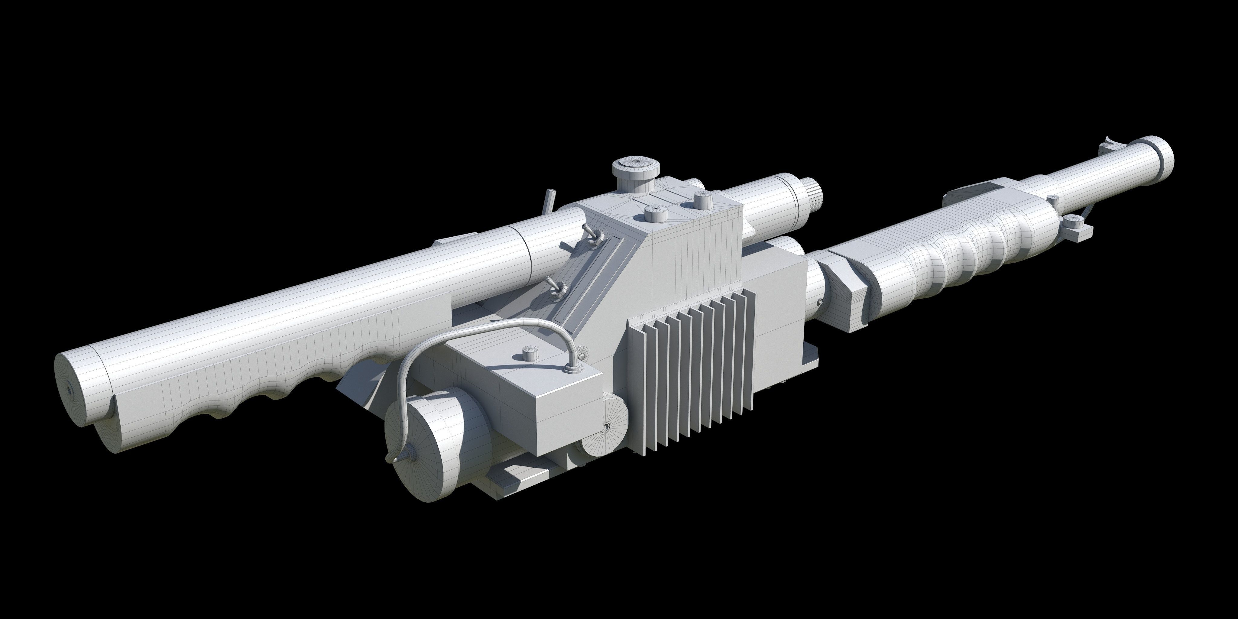 Proton Gun Ghostbusters 3D model_10