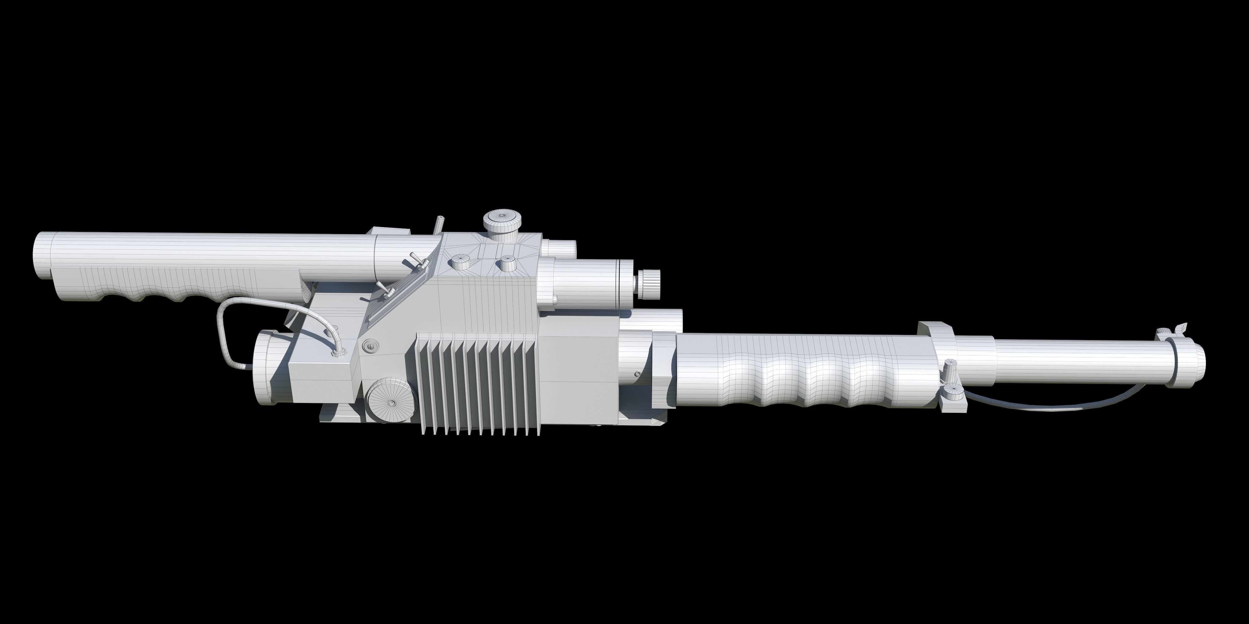 Proton Gun Ghostbusters 3D model_9