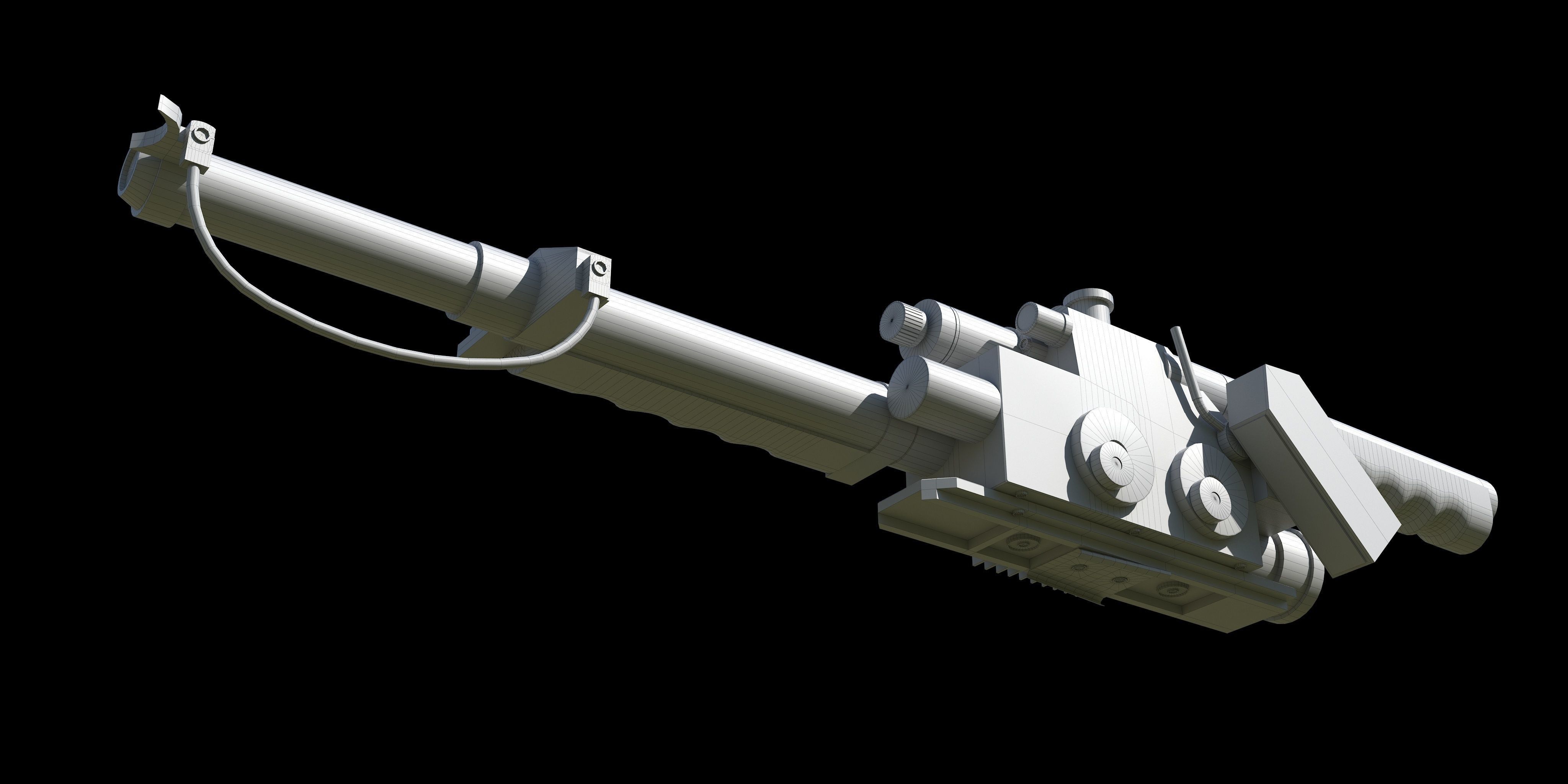 Proton Gun Ghostbusters 3D model_8
