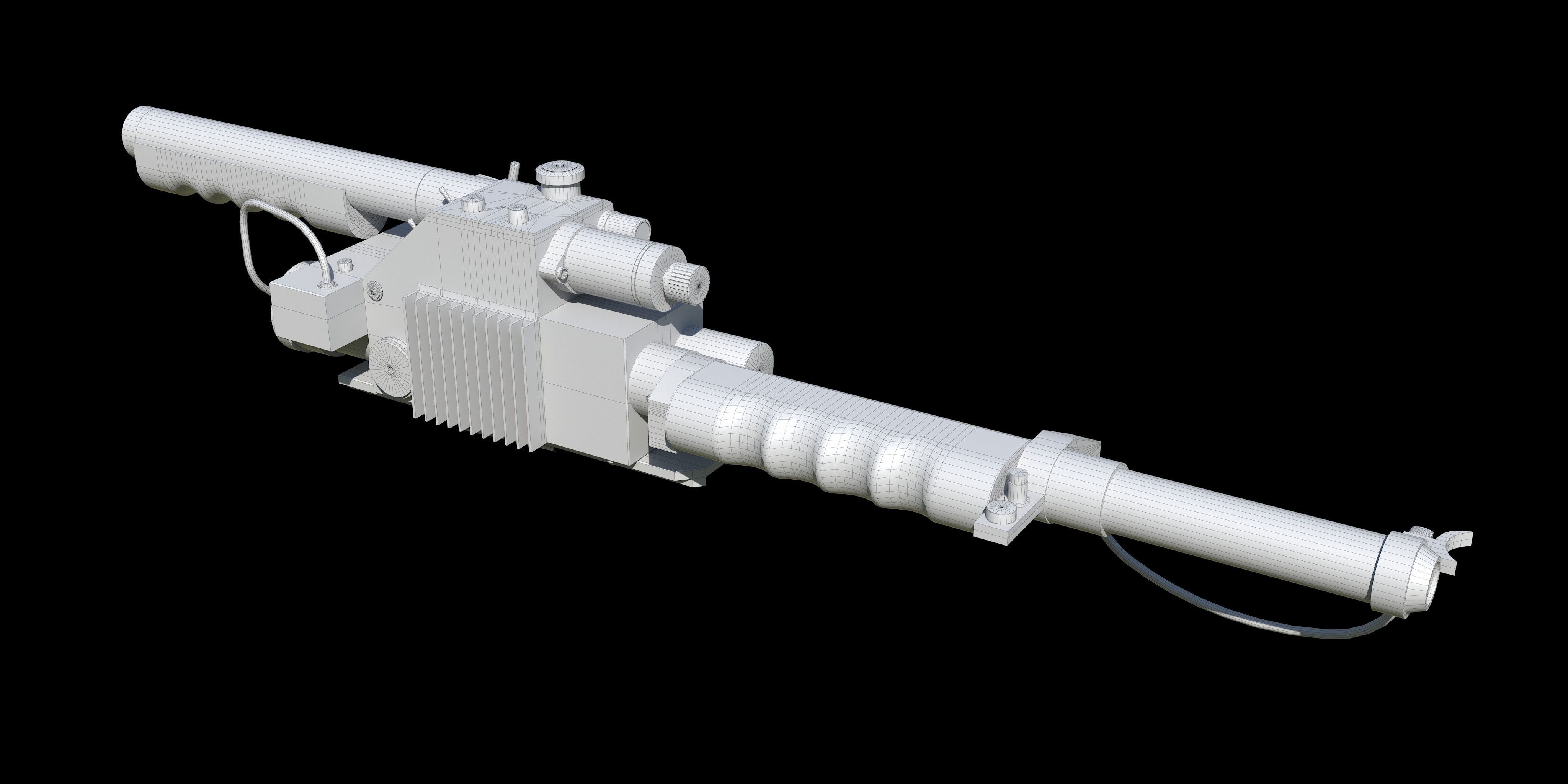 Proton Gun Ghostbusters 3D model_7