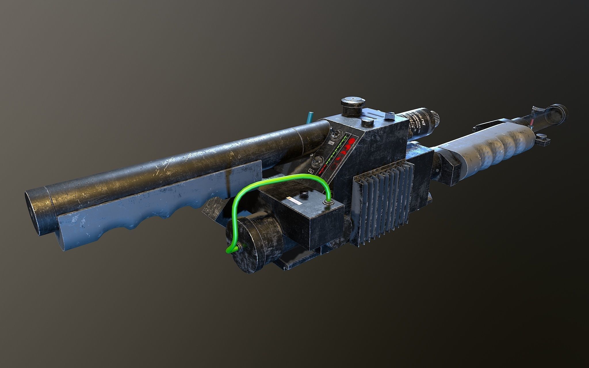 Proton Gun Ghostbusters 3D model_2