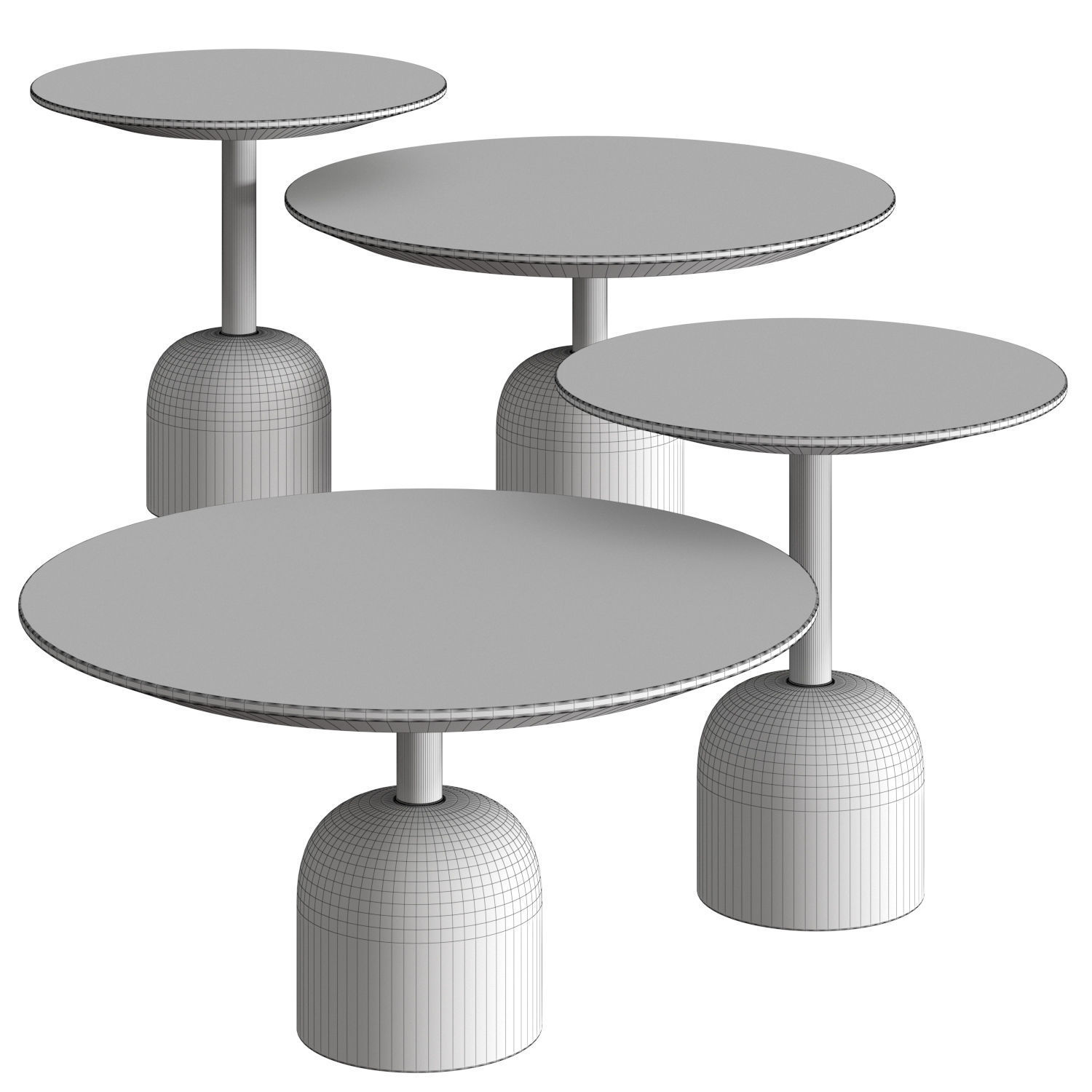 Illo Coffee Tables by Miniforms 3D model_1