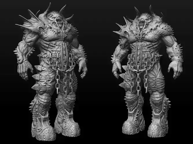 Red Demon Sculpt Xuchilbara 3D model