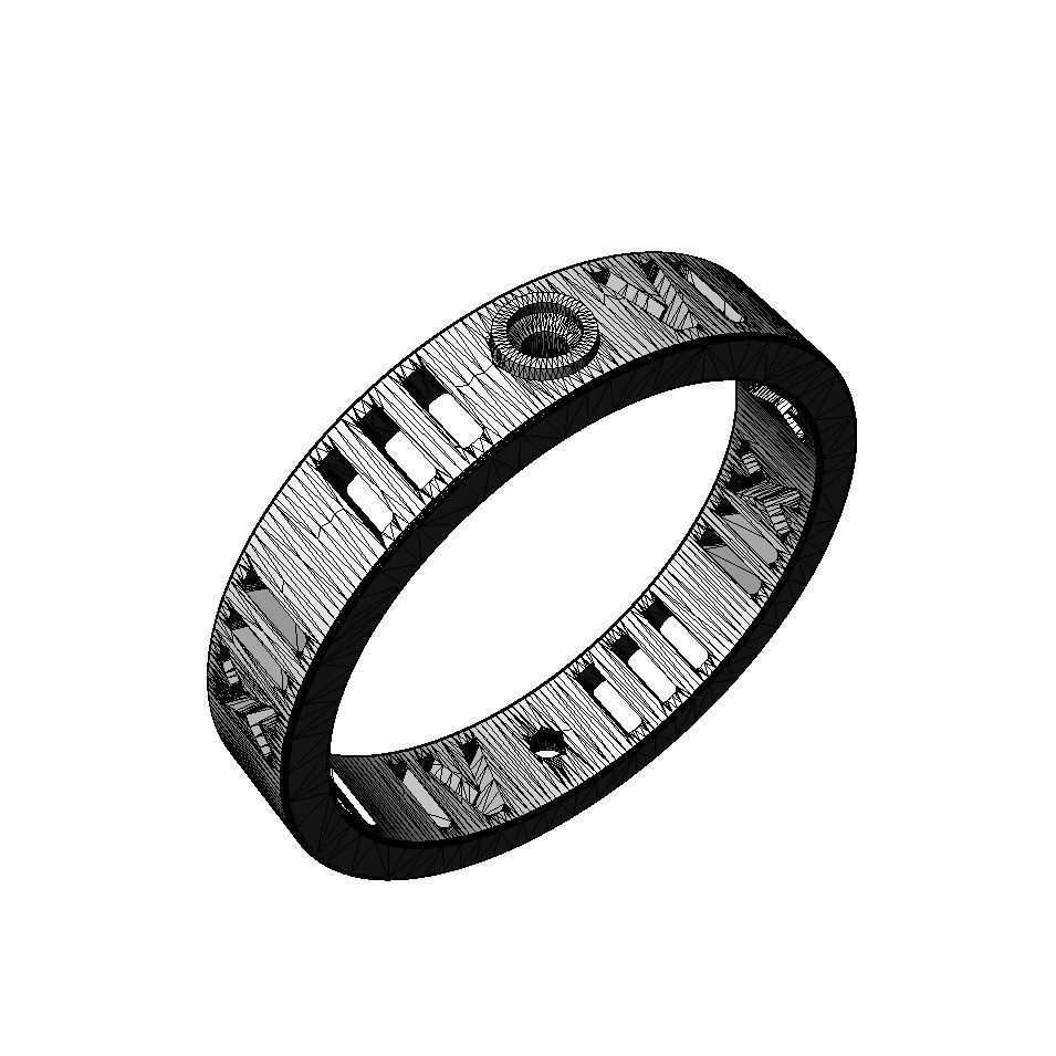 N136 narrow ring pierced digits 3D print model_5