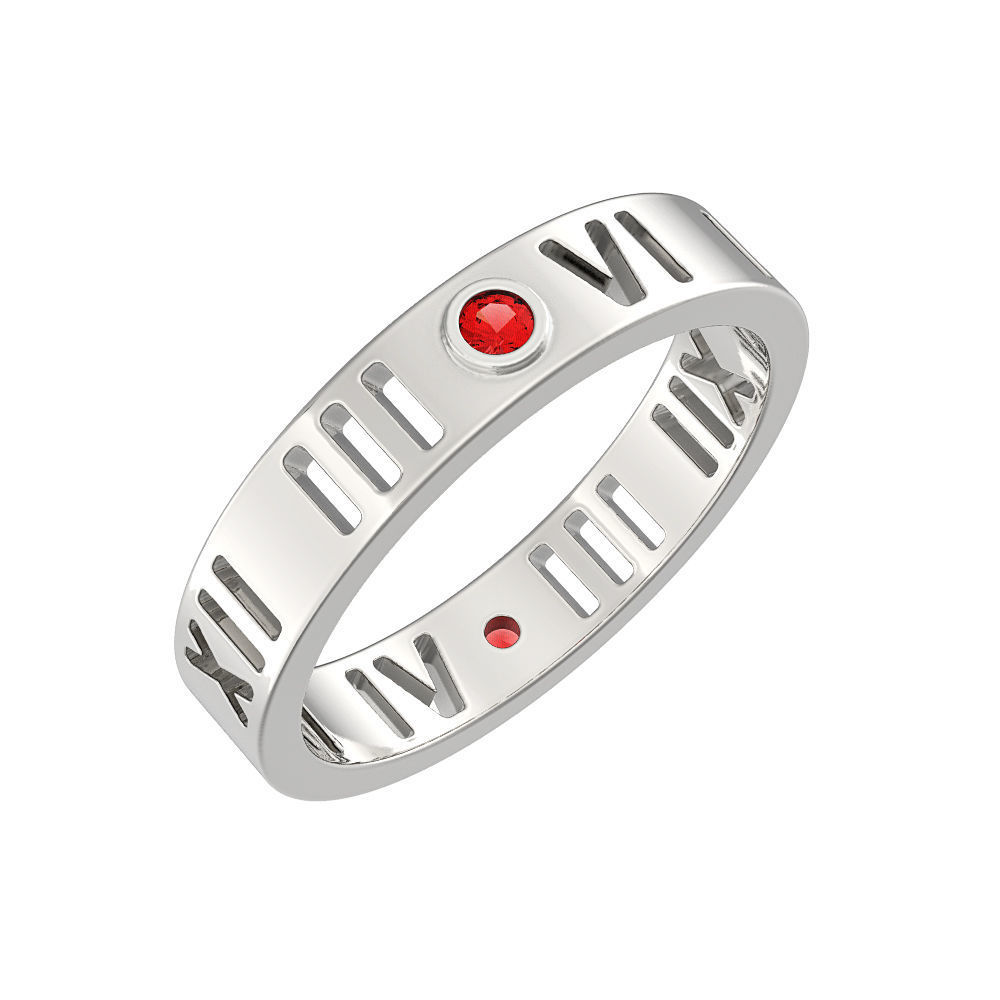 N136 narrow ring pierced digits 3D print model_1