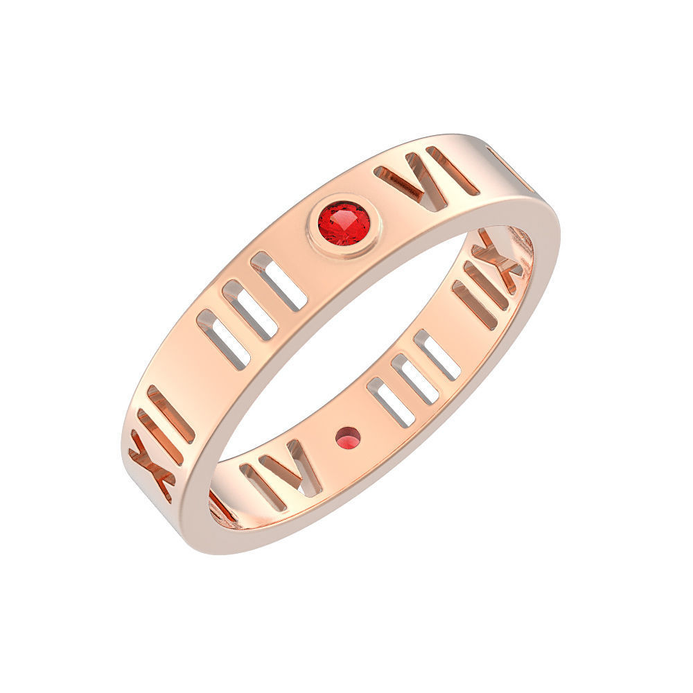 N136 narrow ring pierced digits 3D print model_3