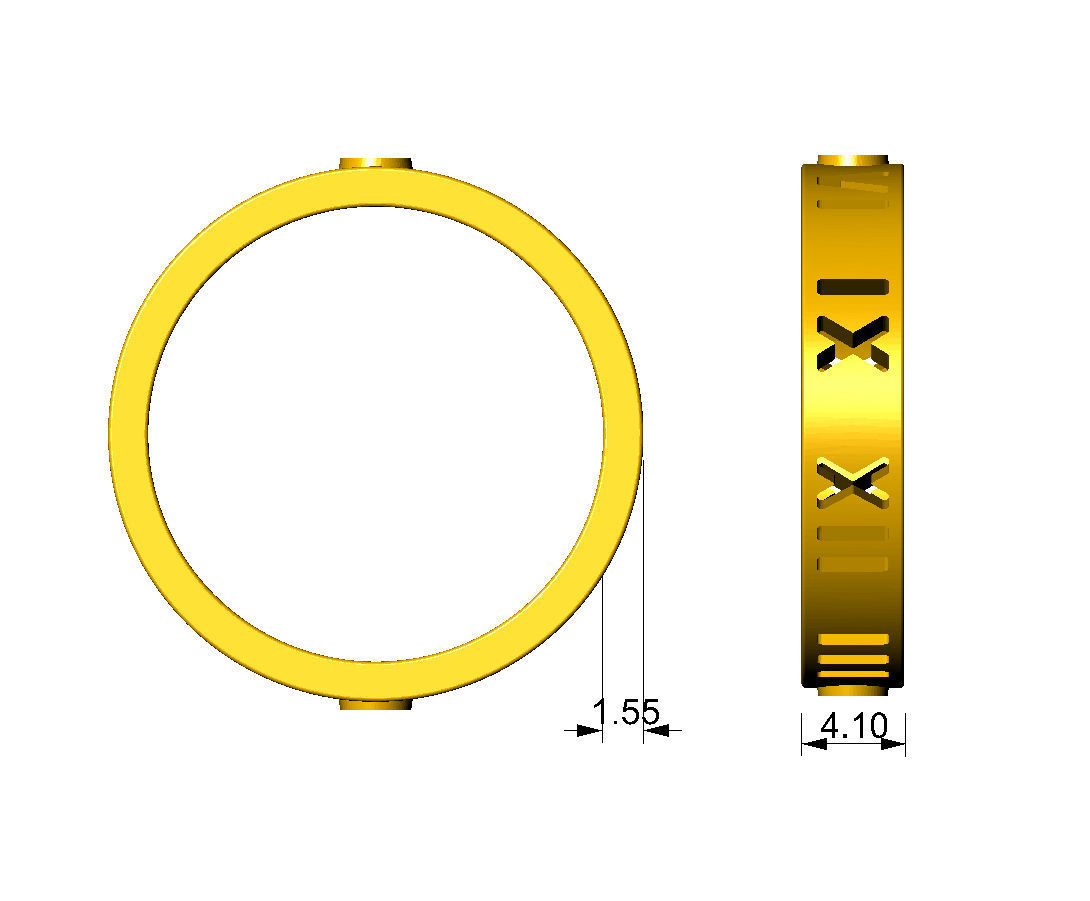 N136 narrow ring pierced digits 3D print model_4