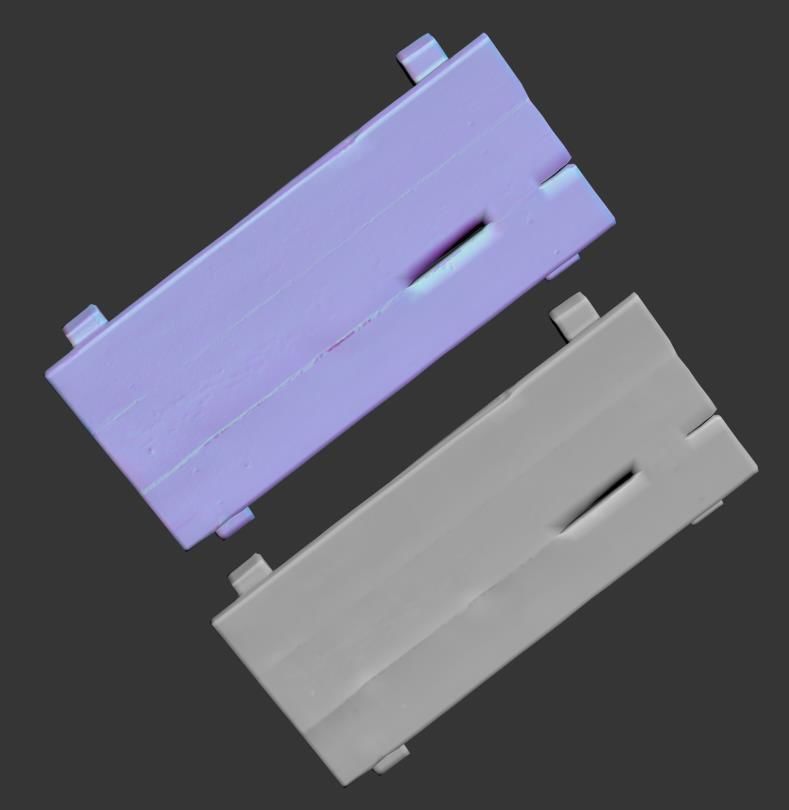  Wooden bridge  Low-poly 3D model_8