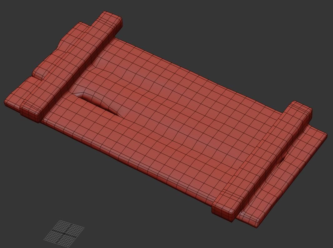  Wooden bridge  Low-poly 3D model_6