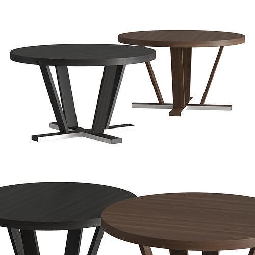 Potocco Aura Round Dining Table 3D model