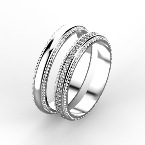 Elegant wedding rings  3D print model
