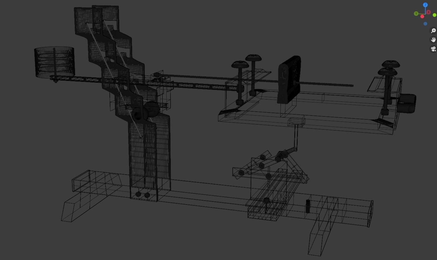 Manual cylindrical Screen Printer 3D model_1