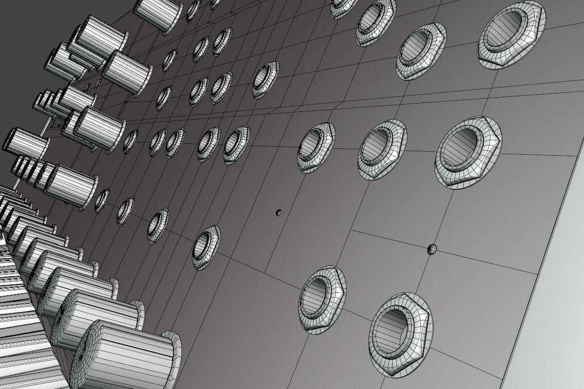 Korg MS20 Synthesizer  3D model_7