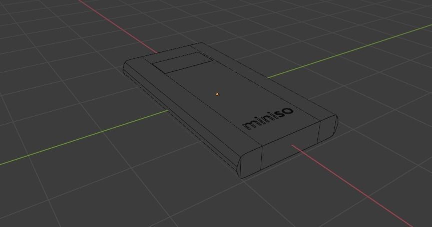 golden power bank 3D model_3