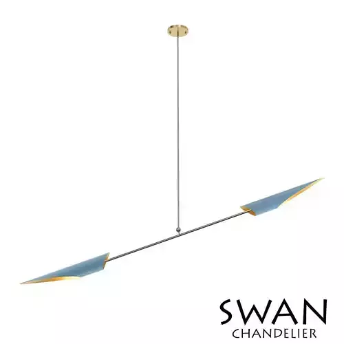 SWAN chandelier 3D model