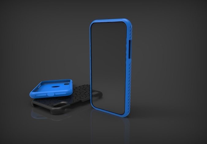 Cover Iphone XR voronoi pattern 3D print model