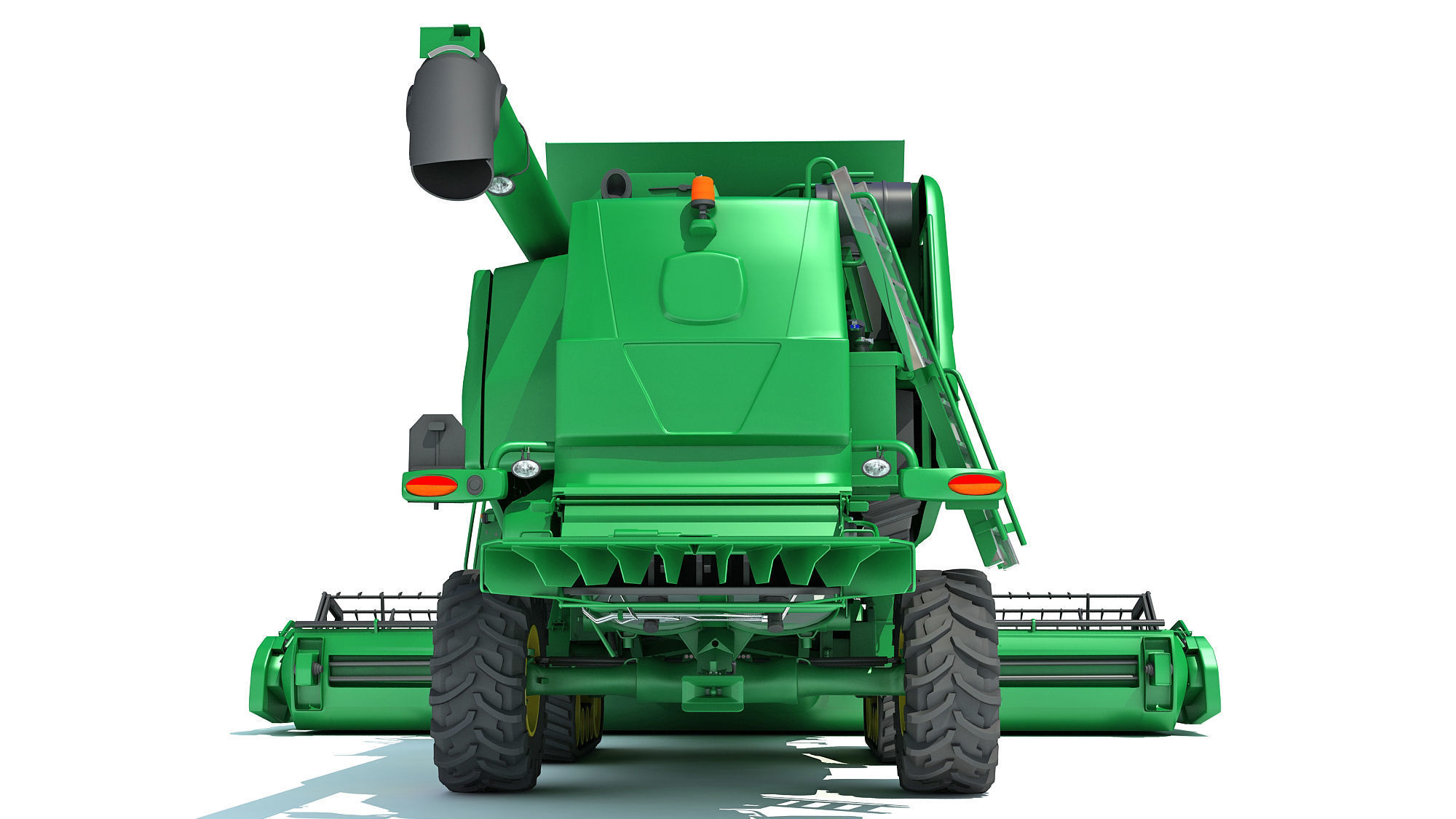 Tracked Combine Harvester 3D model_5