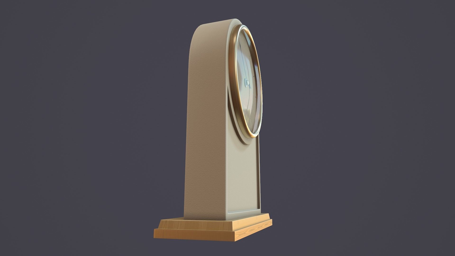 Animated Mantle Clock 3D model_3