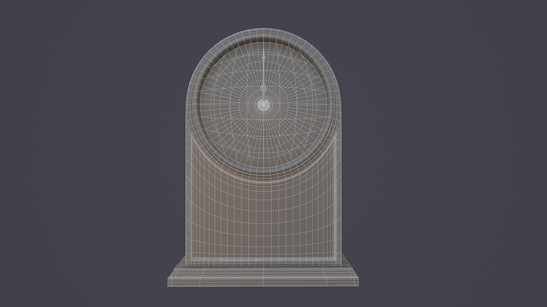 Animated Mantle Clock 3D model_13