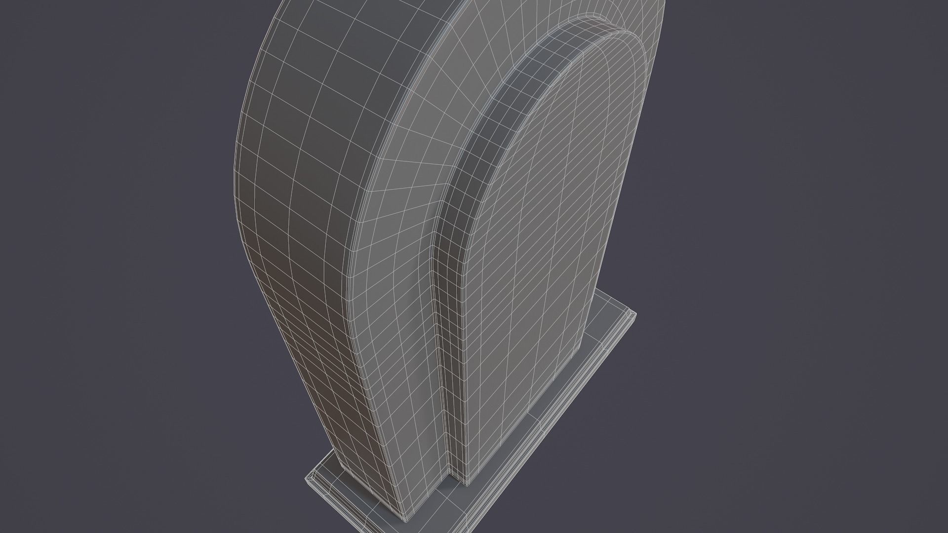 Animated Mantle Clock 3D model_20