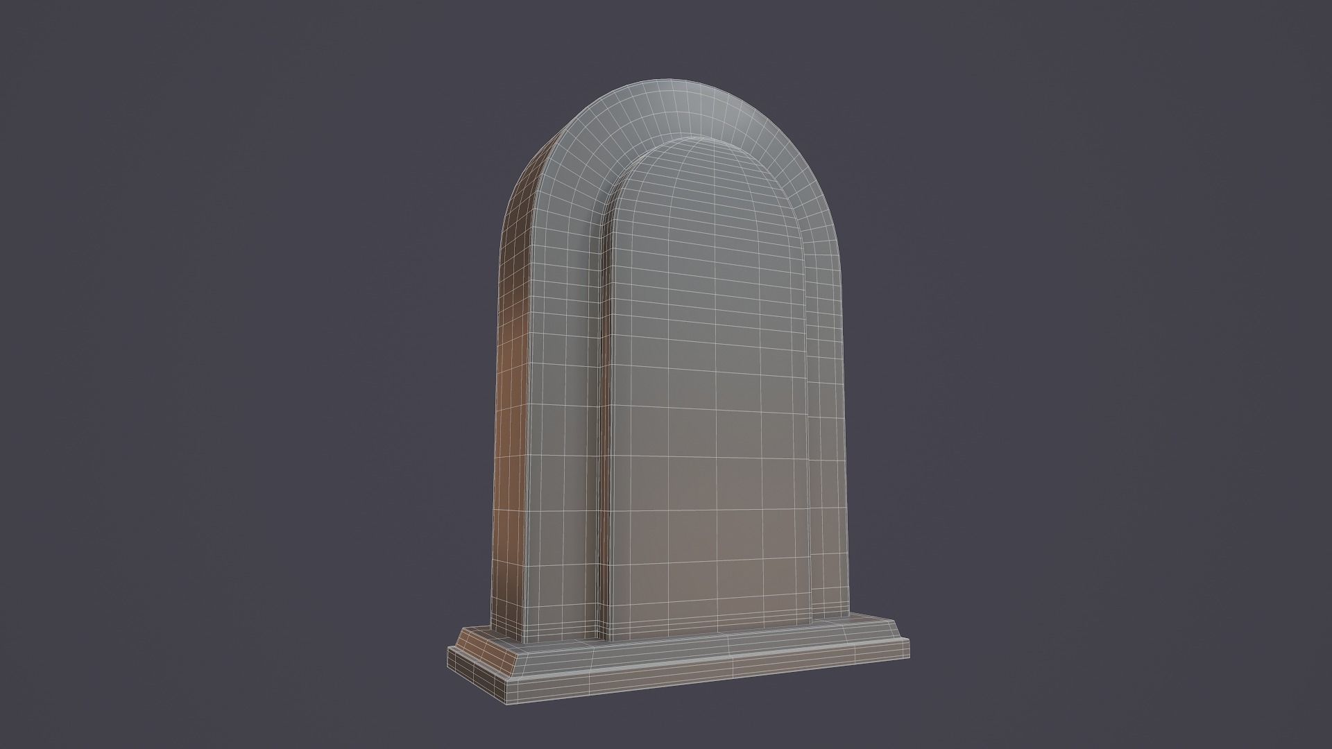 Animated Mantle Clock 3D model_17