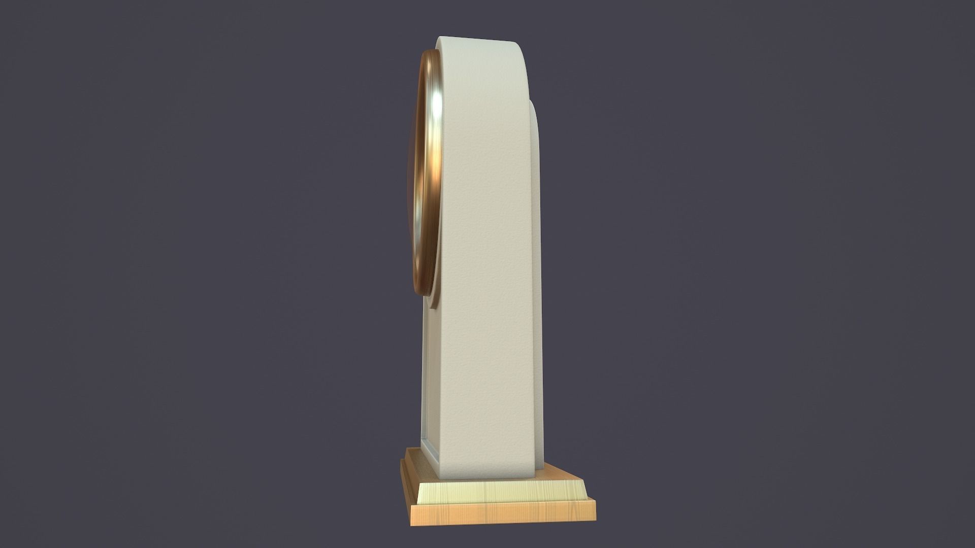Animated Mantle Clock 3D model_6