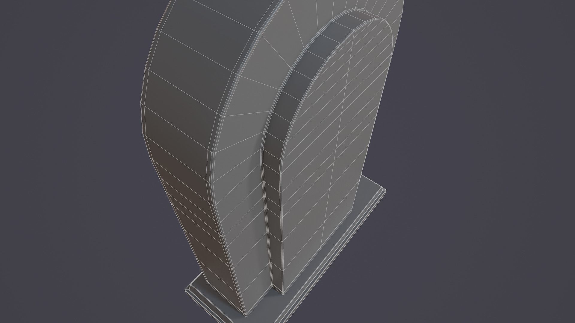 Animated Mantle Clock 3D model_21