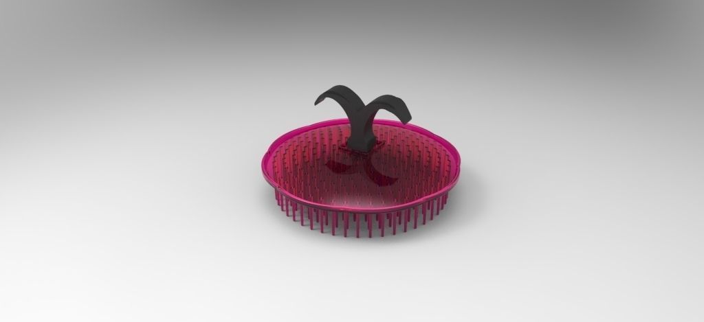 Hair Comb 3D print model_1