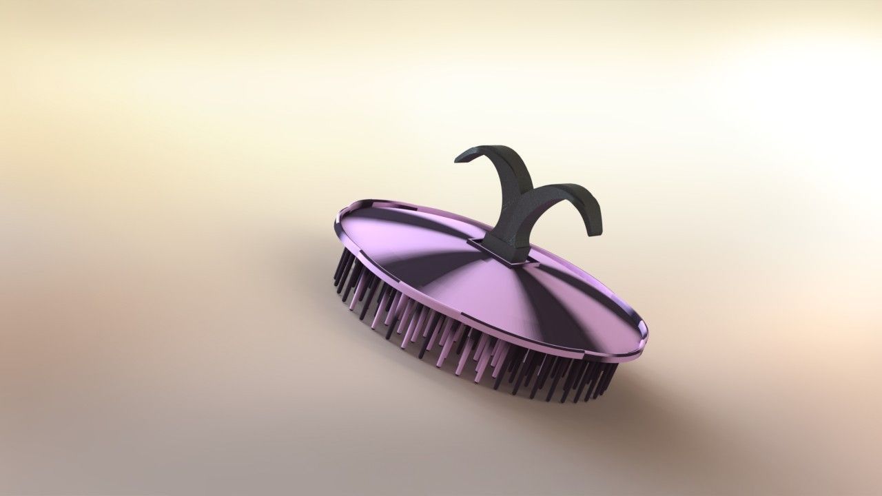 Hair Comb 3D print model_2