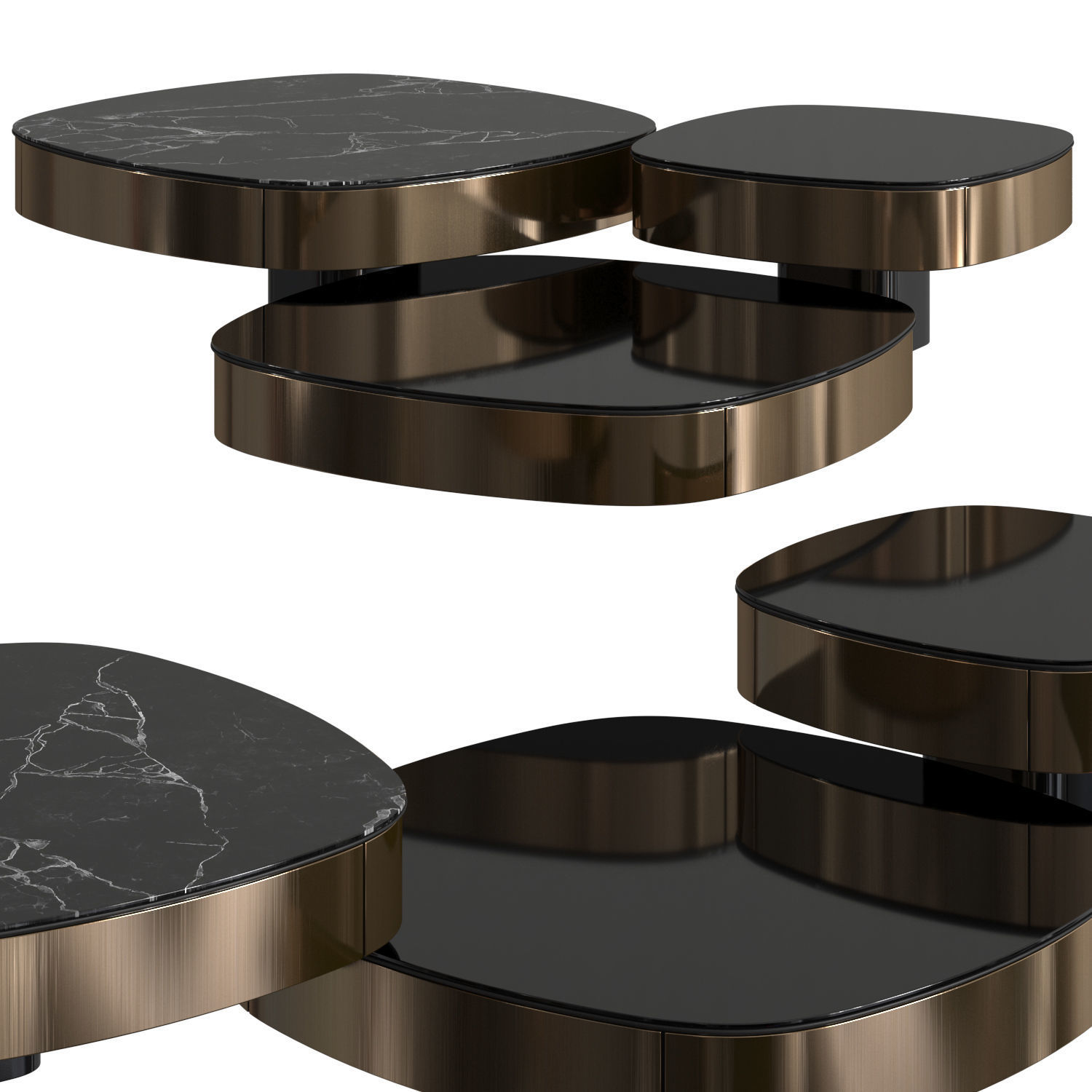 Chrysler Coffee Tables by Jose Martinez Medina 3D model CGTrader