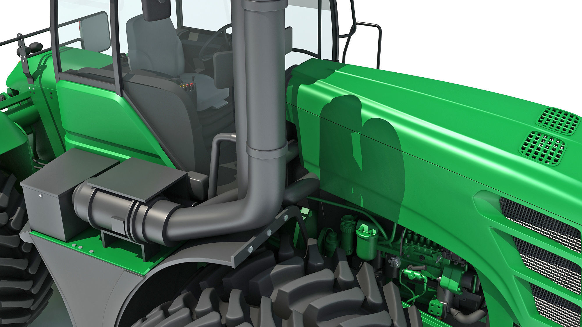 Articulated Tractor 3D model_14